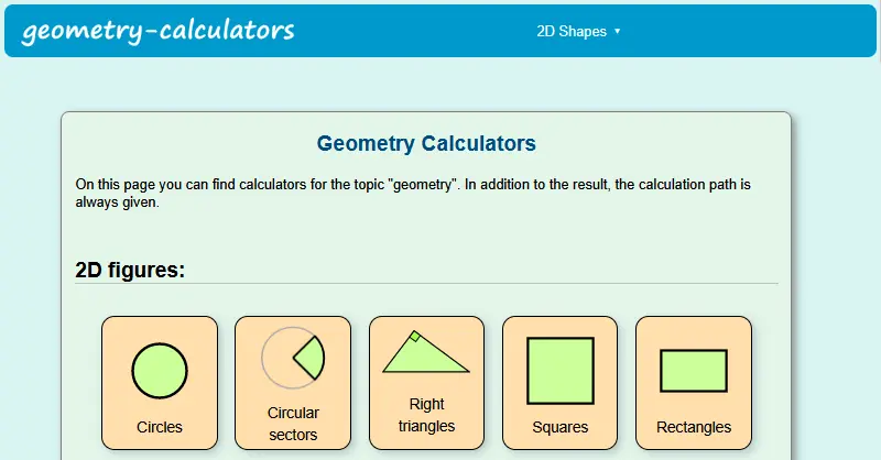 (c) Geometry-calculators.com